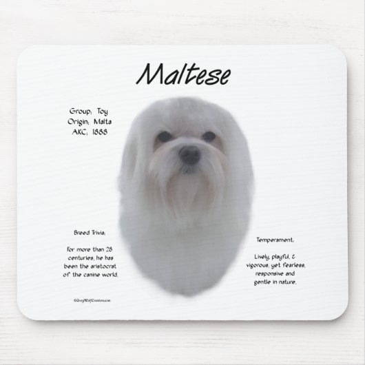 Maltesisches Geschichtsdesign Mousepad (Vorne)