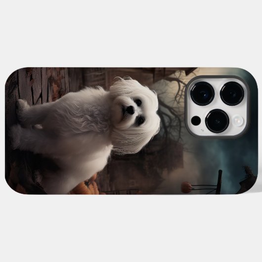Maltesisches Halloween Beängstigend Case-Mate iPhone Hülle (Rückseite (Horizontal))