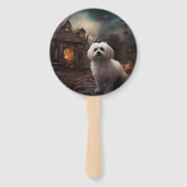 Maltesisches Halloween Beängstigend Fächer (Rückseite)