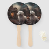 Maltesisches Halloween Beängstigend Fächer (Vorne und Hinten)