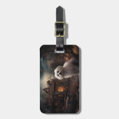 Maltesisches Halloween Beängstigend Gepäckanhänger (Vorderseite vertikal)