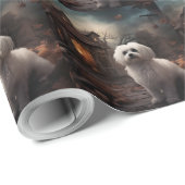 Maltesisches Halloween Beängstigend Geschenkpapier (Rolleneckpunkt)