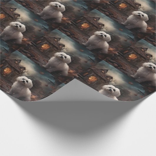 Maltesisches Halloween Beängstigend Geschenkpapier (Ecke)