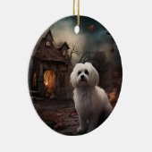 Maltesisches Halloween Beängstigend Keramik Ornament (Rechts)