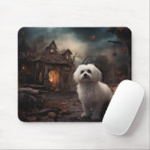 Maltesisches Halloween Beängstigend Mousepad (Mit Mouse)