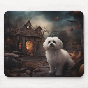 Maltesisches Halloween Beängstigend Mousepad