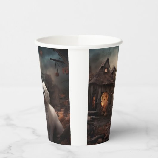 Maltesisches Halloween Beängstigend Pappbecher (Links)