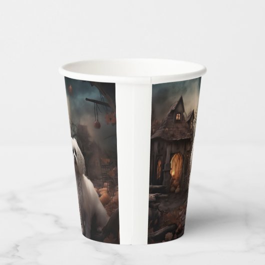 Maltesisches Halloween Beängstigend Pappbecher (Rechts)