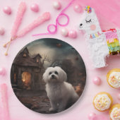 Maltesisches Halloween Beängstigend Pappteller (Party)