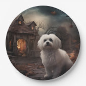 Maltesisches Halloween Beängstigend Pappteller (Vorderseite)