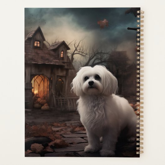 Maltesisches Halloween Beängstigend Planer (Rückseite)