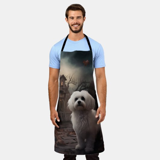 Maltesisches Halloween Beängstigend Schürze (Getragen)