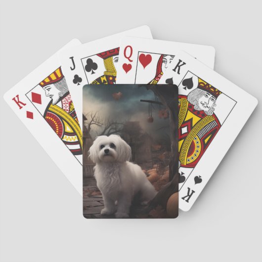 Maltesisches Halloween Beängstigend Spielkarten (Rückseite)