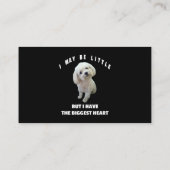 Maltesisches kleines maltesisches Dog Design Witzi Visitenkarte (Rückseite)