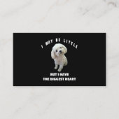 Maltesisches kleines maltesisches Dog Design Witzi Visitenkarte (Vorderseite)