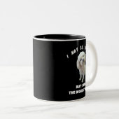 Maltesisches kleines maltesisches Dog Design Witzi Zweifarbige Tasse (VorderseiteRechts)