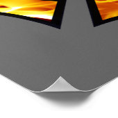 Maltesisches Kreuz-2-Poster Poster (Ecke)