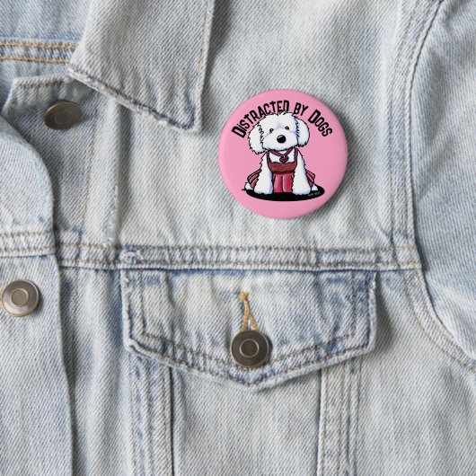 Maltesisches Mädchen in Rot Button (Beispiel)