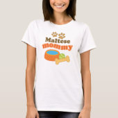 Maltesisches Mama-Hundezucht-Geschenk T-Shirt (Vorderseite)