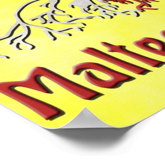 Maltesisches Poster drucken (Ecke)