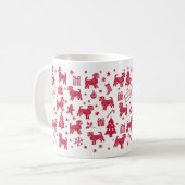 Maltesisches Weihnachtsdesign Kaffeetasse (Vorderseite Links)