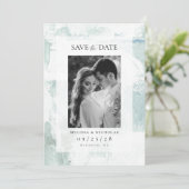 Maltextur Foto Save The Date (Stehend Vorderseite)