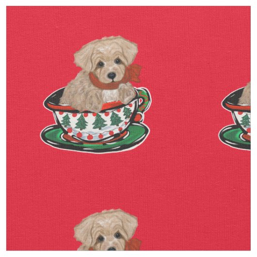 Malti Poo Stoff (Nahaufnahme)
