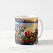 Malti Tzu Christmas Boat Holiday Kaffeetasse (VorderseiteRechts)
