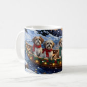 Malti Tzu Christmas Boat Holiday Kaffeetasse (Vorderseite Links)