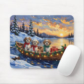 Malti Tzu Christmas Boat Holiday Mousepad (Mit Mouse)