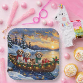 Malti Tzu Christmas Boat Holiday Pappteller (Party)