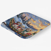 Malti Tzu Christmas Boat Holiday Pappteller (Gewinkelt)