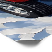 Malti-Tzu Christmas Red Truck Holiday Poster (Ecke)