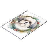 Malti Tzu Christmas Wreath Festivals Notizblock (Linke Seite)