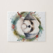 Malti Tzu Christmas Wreath Festivals Puzzle (Horizontal)