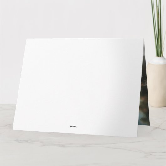 Malti Tzu Dog im Schnee Weihnachten Karte (Rückseite)