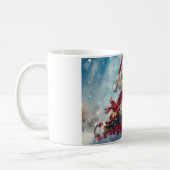 Malti Tzu Dog in Sledge Let it Schnee Weihnachten Kaffeetasse (Links)