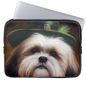 Malti Tzu Dog in St. Patrick's Day Dress Laptopschutzhülle (Vorderseite)