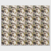 Malti Tzu Dog mit Ostereier Urlaub Geschenkpapier (Flach)