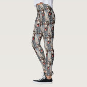 Malti Tzu Dog Riding Motorrad Weihnachten Leggings (Links)