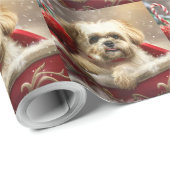 Malti Tzu Dog Weihnachtsfest Geschenkpapier (Rolleneckpunkt)