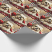 Malti Tzu Dog Weihnachtsfest Geschenkpapier (Ecke)