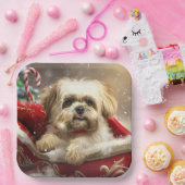 Malti Tzu Dog Weihnachtsfest Pappteller (Party)