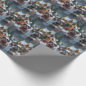 Malti Tzu Dogs Christmas Snow Holiday Geschenkpapier (Ecke)