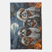 Malti Tzu Halloween Spooky Geschirrtuch (Vertikal)