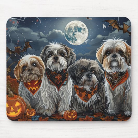 Malti Tzu Halloween Spooky Mousepad (Vorne)