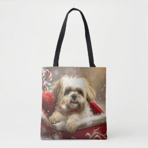 Malti Tzu Hund Weihnachtsfestlich Tasche