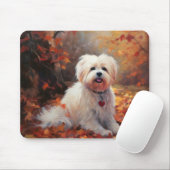 Malti Tzu im Herbst Leaves Fall Inspiriert Mousepad (Mit Mouse)