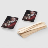 Malti Tzu mit Weihnachtsmann Weihnachten Fächer (Non-assembled)