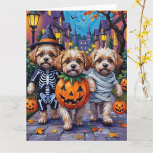 Malti Tzu Trick-or-Treating in Halloween-Kostümen Karte